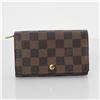 Image 1 : Louis Vuitton Damier Ebene Canvas Leather Porte Monnaie Tresor Wallet