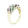 Image 4 : 1.38 ctw Multi-colored Gemstone Ring - 14KT Yellow Gold