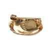 Image 2 : Christian Dior Gold Rhinestone Shell Brooch