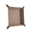 Image 1 : Louis Vuitton Neutral Monogram Canvas and Leather Change Tray