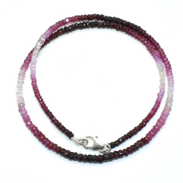 $1000 Silver RUBY(41.15ct) Shaded Necklace
