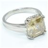 Image 2 : $1200 Silver Moissanite(3.7ct) Ring