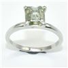 Image 1 : $800 Silver Moissanite(1.7ct) Ring