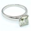 Image 2 : $800 Silver Moissanite(1.7ct) Ring