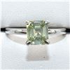 Image 3 : $800 Silver Moissanite(1.7ct) Ring