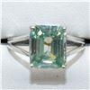 Image 3 : $1000 Silver Moissanite(4.1ct) Ring