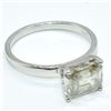 Image 2 : $450 Silver Moissanite(2.1ct) Ring