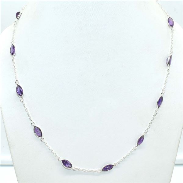 $400 Silver AMETHYST(13.5ct) Necklace