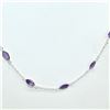 Image 2 : $400 Silver AMETHYST(13.5ct) Necklace
