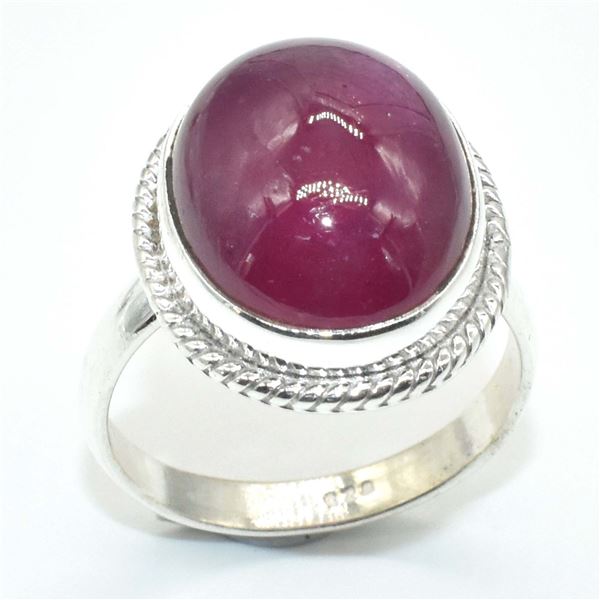 $200 Silver RUBY(11.7ct) Ring