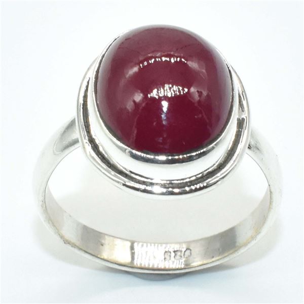 $150 Silver RUBY(8.1ct) Ring