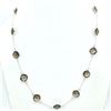 Image 2 : $200 Silver SMOKEY QUARTZ(20.7ct) Necklace