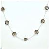 Image 3 : $200 Silver SMOKEY QUARTZ(20.7ct) Necklace