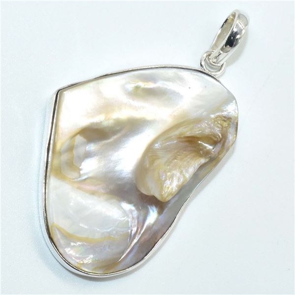 $150 SILVER 'MOTHER of PEARL'(18.9ct) PENDANT