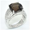 Image 1 : $400 Silver 'SMOKEY QUARTZ' (8.1ct) Ring