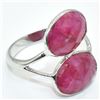 Image 2 : $200 Silver DYED RUBY (11.7ct) Ring