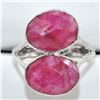 Image 3 : $200 Silver DYED RUBY (11.7ct) Ring