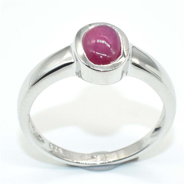 $200 Silver RUBY(0.75ct) Ring
