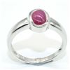 Image 1 : $200 Silver RUBY(0.75ct) Ring