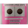 Image 11 : CANADIAN 'LARGE' CENTS (1918 & 1919) HISTORIC COLLECTIBLE; GEORGE V .05 ¢ (1927, 1928, 1929 - five c