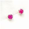 Image 4 : RUBY AND SILVER EARINGS