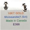Image 4 : $1080 10K  Moissanite(1.5ct) Earrings