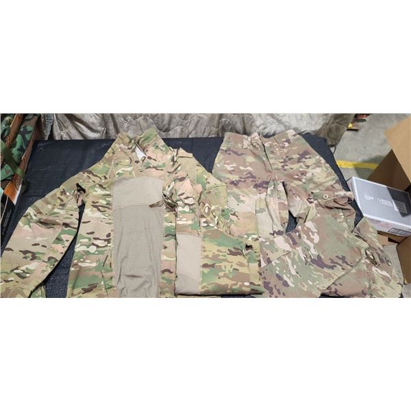 TEAM SOLDIER CERTIFIED GEAR DIGITAL ARMY COMBAT CAMOUFLAGE INSECT REPELLENT APPAREL - TWO XSMALL SHI