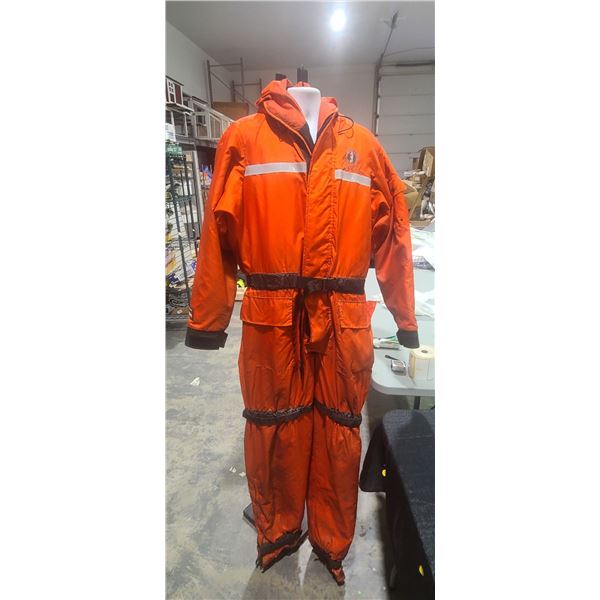 MUSTANG SURVIVAL MS-195 XXL ATLANTIC CLASS COLD WATER SURVIVAL SUIT 50N BOYANCY