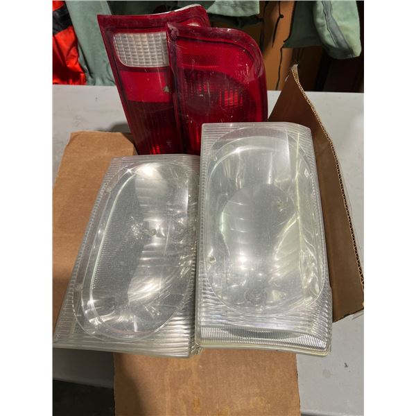 SET OF HEAD LIGHTS AND TAIL LIGHTS