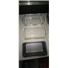 Image 2 : 6 PIECE 'ANCHOR' GLASSWARE & METAL BREAD PAN