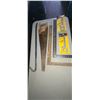 Image 1 : HANDSAW, CROWBAR, TWO SQUARES, AND PIPE BENDERS