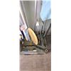 Image 9 : GARDEN IMPLIMENT RACK FULL OF GARDENING TOOLS: AXE, SHOVEL, RAKE, EDGE TRIMMER, BROOM PSI