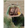 Image 1 : WHEELBARROW - GREEN & 6 IRON -2"X6" CARRYING/HOIST
