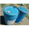 Image 1 : 50 GAL. POLY BARRELS. BLUE (H20/RAIN/ETC.)