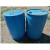 Image 3 : 50 GAL. POLY BARRELS. BLUE (H20/RAIN/ETC.)