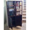 Image 2 : CABINET/SHELF TOWER 17"w x 11 1/2"d x 62"h; LOWER CABINET IS: 23"h x 11"d x 13"d