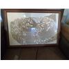 Image 2 : ANTIQUE 22" SQ. MIRROR & FRAME