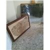 Image 4 : ANTIQUE 22" SQ. MIRROR & FRAME
