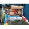 Image 5 : LARGE ASSORTMENT Of PAINT SUPPLIES c/w STORAGE BIN