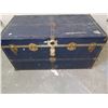 Image 1 : BLUE STEEL STEAMER TRUNK & SETS of BLINDS w/ HDWR.