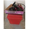 Image 10 : RED TOOL BOX: POLY incl's: WRENCHED & SOCKETS c/w AIRCO CORDLESS 14V DRILL BASE & BATTERY