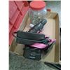 Image 3 : RED TOOL BOX: POLY incl's: WRENCHED & SOCKETS c/w AIRCO CORDLESS 14V DRILL BASE & BATTERY