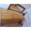 Image 1 : BOOKCASE: 38 1/4"w X 12 1/2"d X 83 1/4"H (Nearly 7FT.)  +  DBL DRESSER: 54"w+/- X 19"d X 28 14" H c/