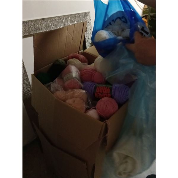 MASS ASSORTMENT of MISCELLANEOUS YARNS, SKEENS & COLOURS