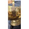 Image 8 : BRASS LAMP, CANDLE HOLDERS, AND COAL CONTAINER