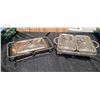 Image 1 : SILVERPLATED SERVING DISHES, GLASS DISHES (PYREX AND QUEEN ANNE)