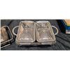 Image 2 : SILVERPLATED SERVING DISHES, GLASS DISHES (PYREX AND QUEEN ANNE)