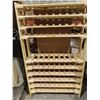 Image 1 : WINE RACK -10-SHELF (1FT.d X 37-1/4"W x 63-3/8" H - PINE CONSTRUCTION.
