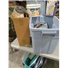 Image 1 : TILING & HARDWARE SUPPLY ITEMS. BIN FULL.