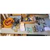 Image 2 : WOOD CRATE c/w HANDSETS; ASSORTED DEADBOLTS/ENTRY HANDLES (BRASS & SATIN FINISH) VARIOUS ELECTRICAL